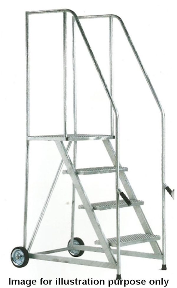 BJ38 Series Lift and Push Mobile Safety Steps