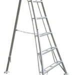 Hendon 4.2m Aluminium 1 Leg Adjustable Tripod Ladder