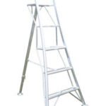 Hendon 1.8m Aluminium 1 Leg Adjustable Tripod Ladder with Platform