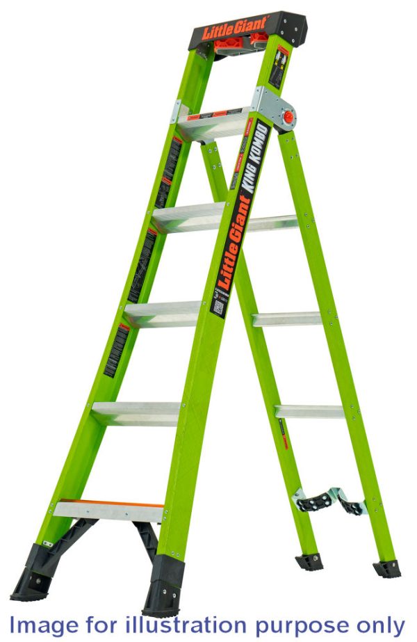 Little Giant 5 Tread King Kombo GRP Industrial 3-in-1 Multi-Purpose Ladder
