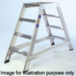 Lyte 3 Tread Fixed Industrial Double Sided Step No Handrail