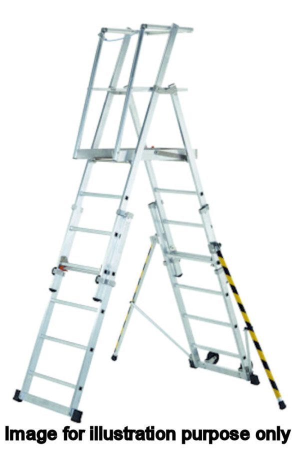 Zarges 3-5 Rung EN131-7 Aluminium ZAP Telescopic Work Platform