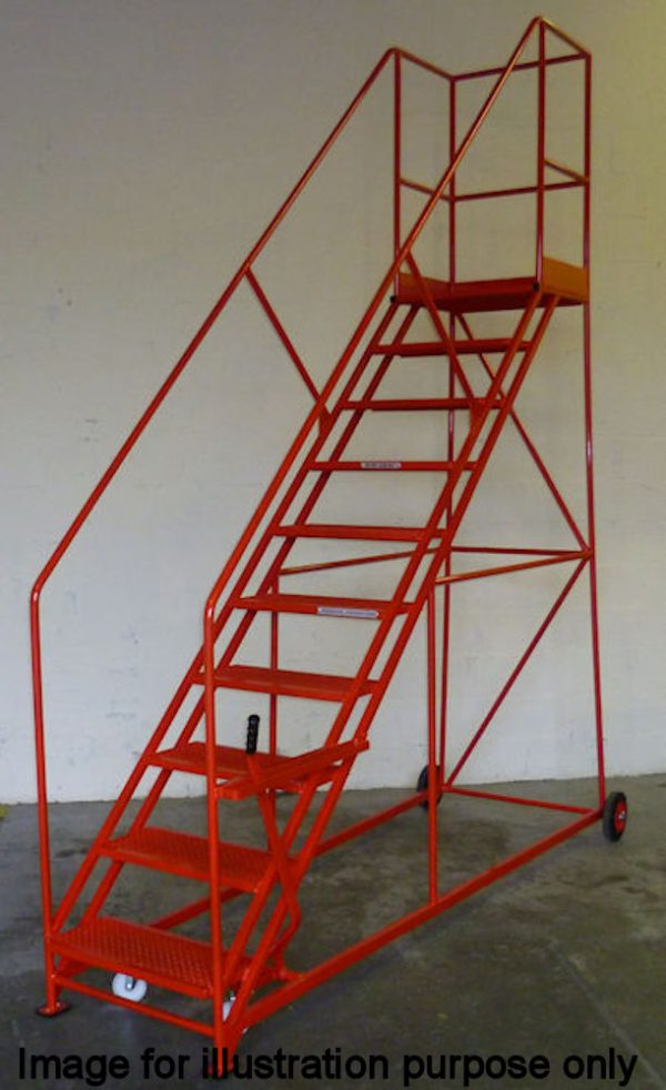BJ45 Series 10 Tread Easy Slope 559mm Wide Mobile Safety Step