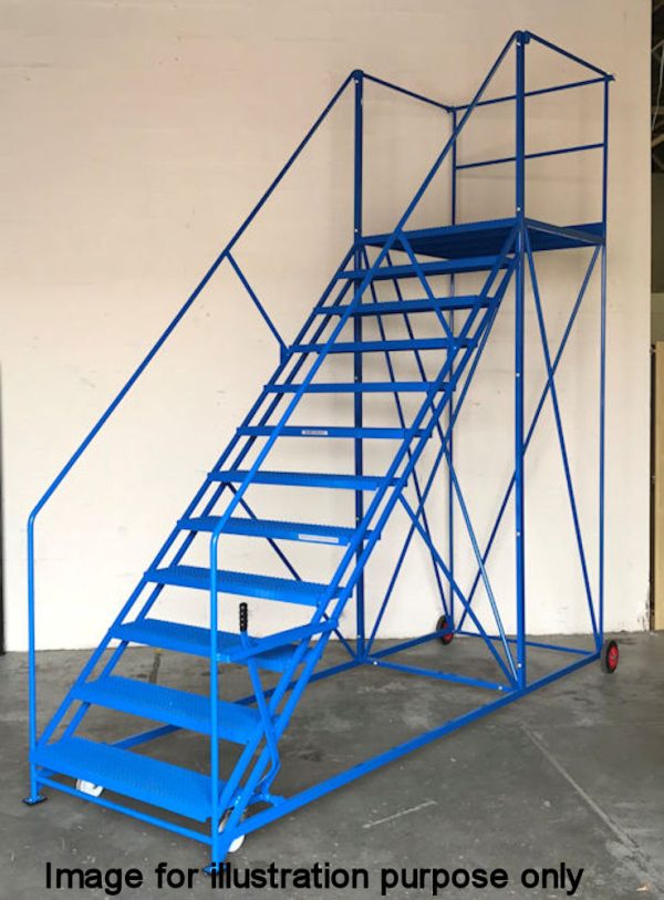 BJ45 Series 5 Tread Easy Slope Extra Wide Mobile Safety Step