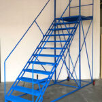 BJ45 Series 6 Tread Easy Slope Extra Wide Mobile Safety Step