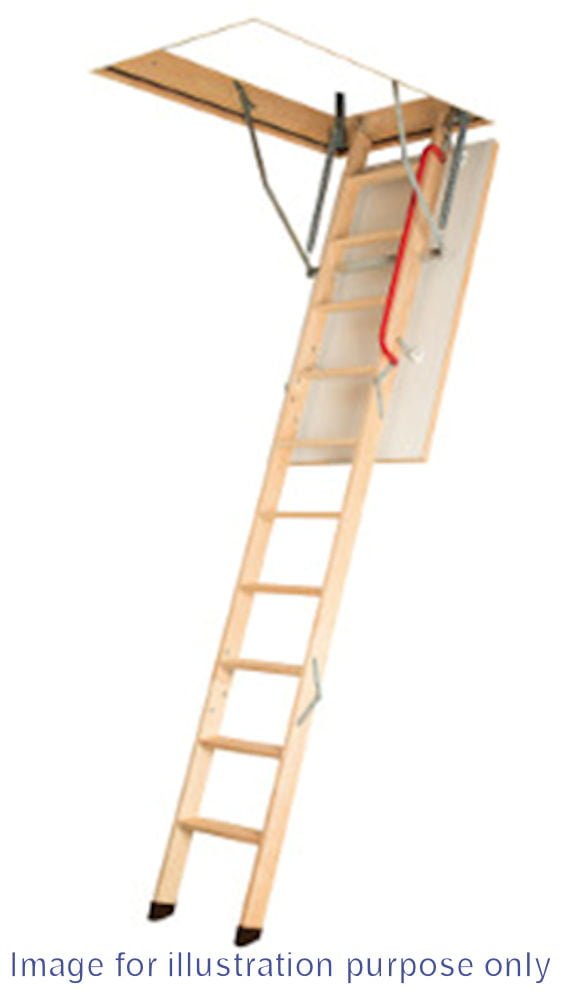Fakro LWK Komfort Wooden Folding Loft Ladder 600mm x 1200mm
