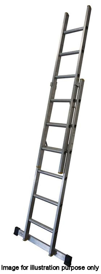 Lyte 2.0m 2-Section EN131 Pro Aluminium Extension Ladder
