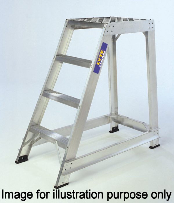 Lyte 5 Tread Fixed Industrial Step Handrail Left and Rear