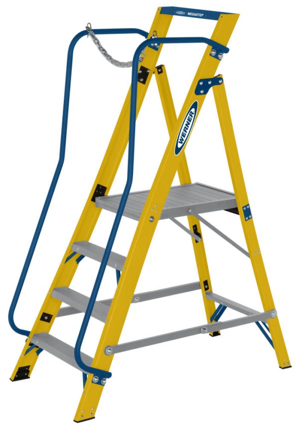 Werner 4 Tread Megastep Podium Stepladder