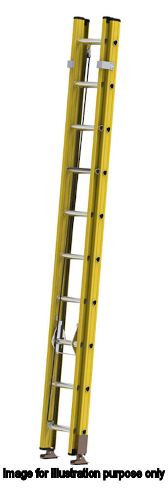 Murdoch 4.8m GRP Rope Operated 2 Section Extension Ladder