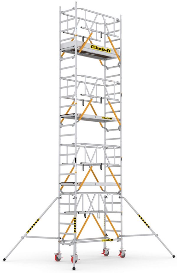 Climb-It Ultra AGR Aluminium Tower - 6.1m Platform Height