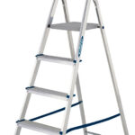 Werner 5 Tread High Handrail Aluminium Platform Step