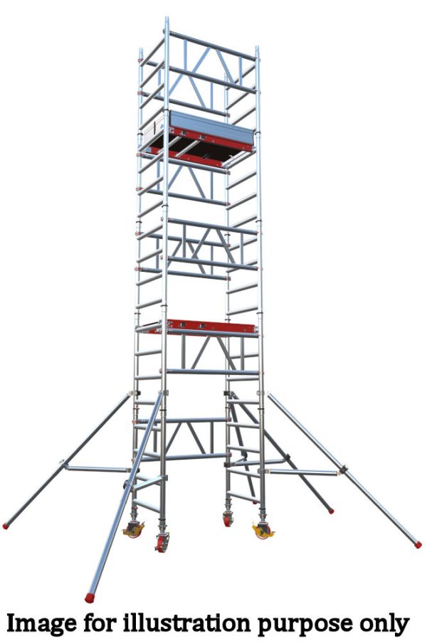MI TOWER - One Man Scaffold Tower 6m Working Height