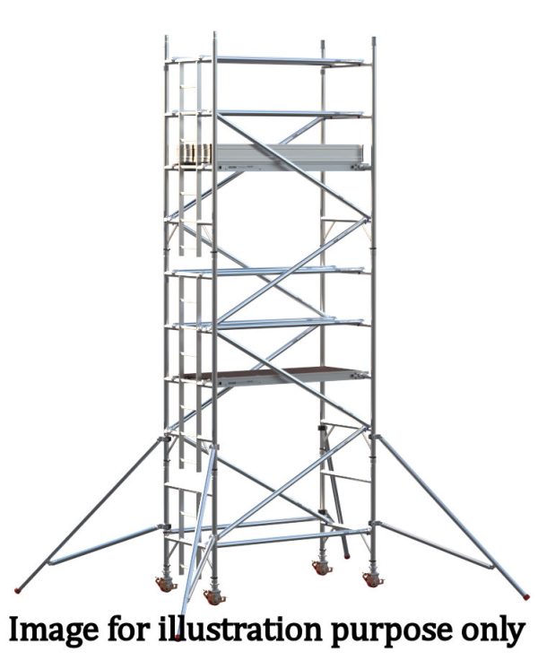 EIGER 500 3T 1.8m Single Width Scaffold Tower - 4.7m Platform Height