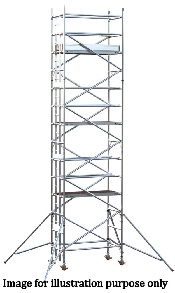 EIGER 500 3T 1.8m Single Width Scaffold Tower - 11.7m Platform Height