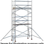 EIGER 500 3T 2.5m Single Width Scaffold Tower - 4.7m Platform Height