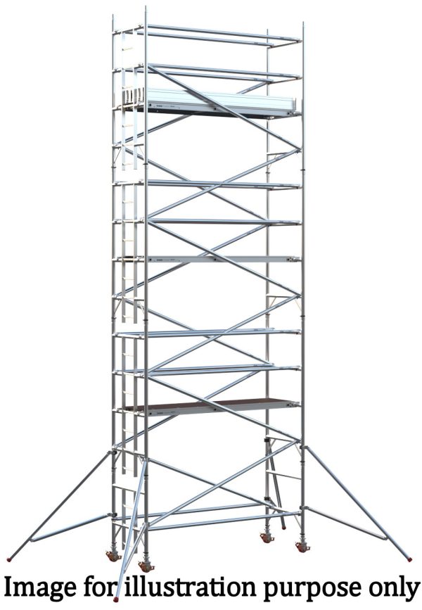 EIGER 500 3T 2.5m Single Width Scaffold Tower - 9.2m Platform Height