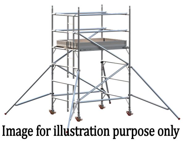 EIGER 500 3T 1.8m Double Width Scaffold Tower - 2.7m Platform Height