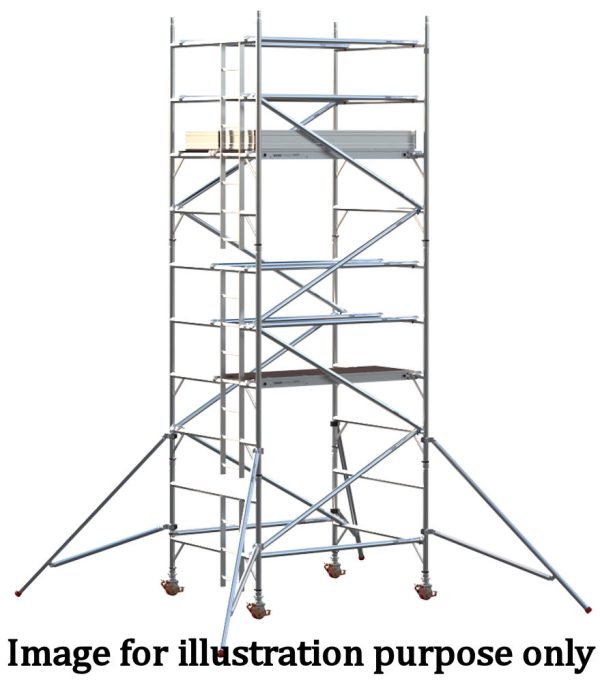 EIGER 500 3T 1.8m Double Width Scaffold Tower - 3.2m Platform Height