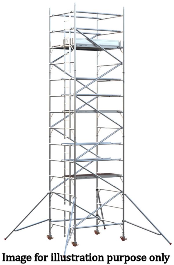 EIGER 500 3T 1.8m Double Width Scaffold Tower - 6.2m Platform Height