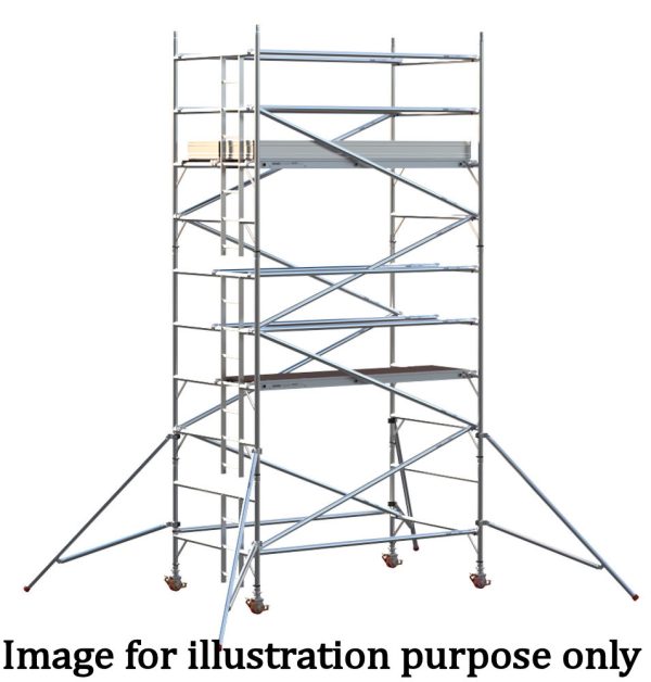 EIGER 500 3T 2.5m Double Width Scaffold Tower - 3.7m Platform Height