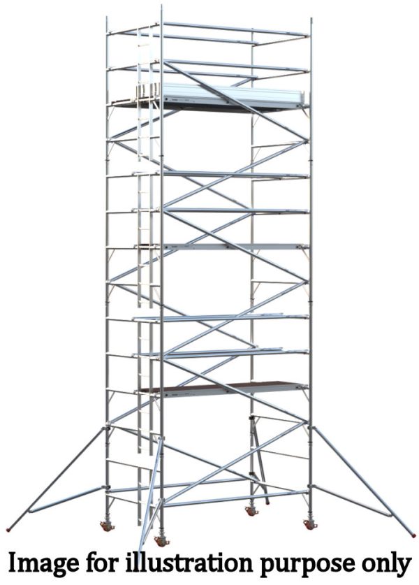 EIGER 500 3T 2.5m Double Width Scaffold Tower - 11.7m Platform Height