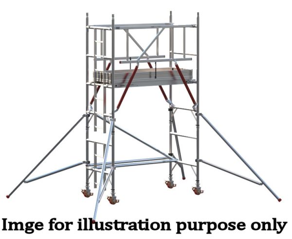 EIGER 500 AGR 1.8m Single Width Scaffold Tower - 2.7m Platform Height
