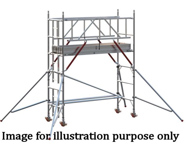 EIGER 500 AGR 2.5m Single Width Scaffold Tower - 2.7m Platform Height