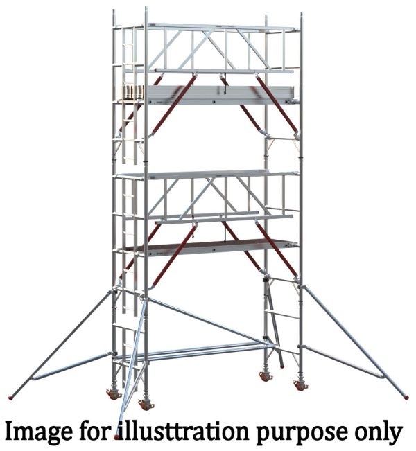 EIGER 500 AGR 2.5m Single Width Scaffold Tower - 4.7m Platform Height