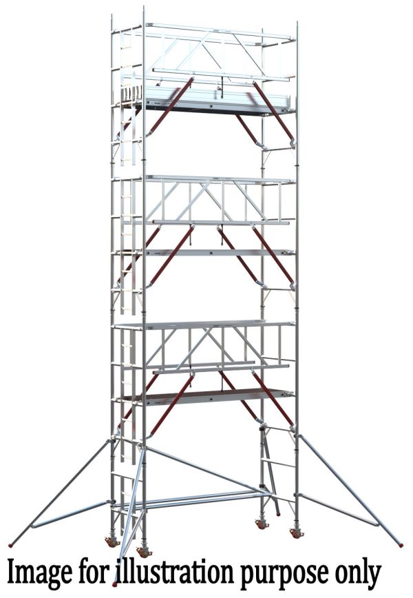 EIGER 500 AGR 2.5m Single Width Scaffold Tower - 8.7m Platform Height