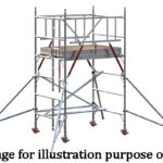 EIGER 500 AGR 1.8m Double Width Scaffold Tower - 2.2m Platform Height