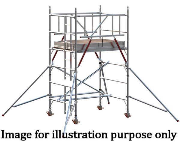 EIGER 500 AGR 1.8m Double Width Scaffold Tower - 2.2m Platform Height