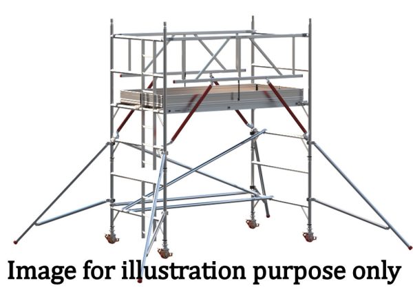 EIGER 500 AGR 2.5m Double Width Scaffold Tower - 2.7m Platform Height
