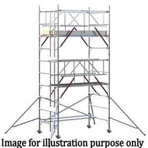 EIGER 500 AGR 2.5m Double Width Scaffold Tower - 3.7m Platform Height
