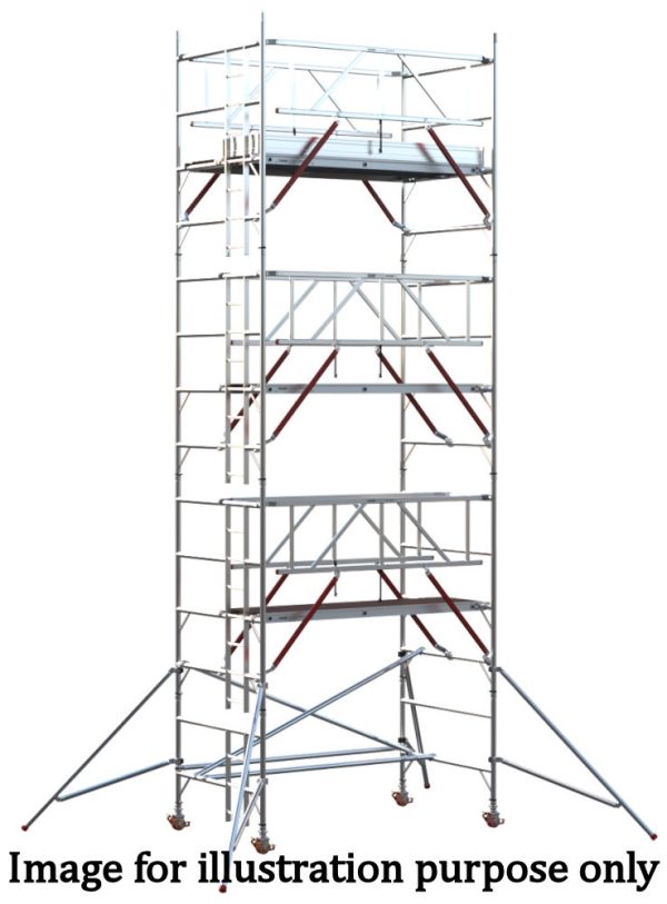EIGER 500 AGR 2.5m Double Width Scaffold Tower - 11.7m Platform Height