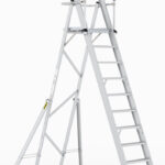 Climb-It 12 Tread Large Platform Folding Step with Safety Gates