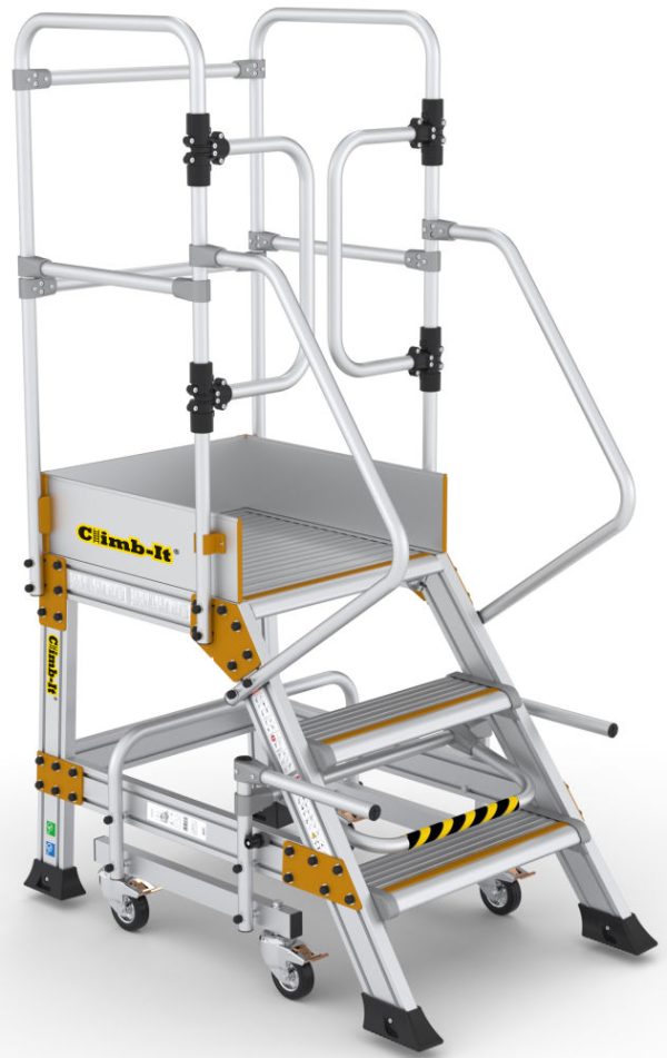 Climb-It 3 Tread Safety Step with Safety Lock
