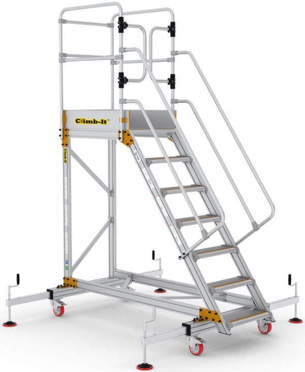 Climb-It Extra Large Platform Safety Step with Adjustable Stabilisers
