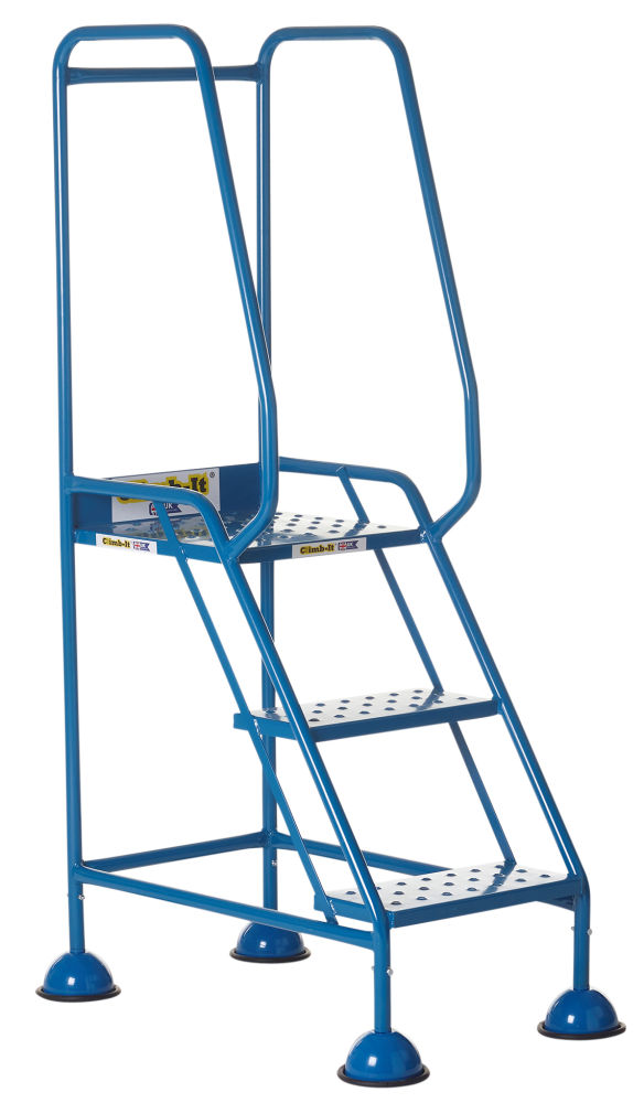 Climb-It 3 Tread Domed Feet Warehouse Step
