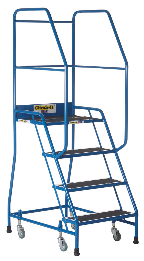 Climb-It Weight Reactive Steel Step with Anti-Slip Treads