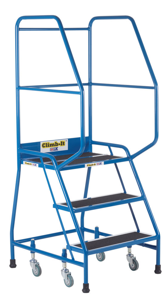 Climb-It 3 Tread Weight Reactive Steel Step with Anti-Slip Treads