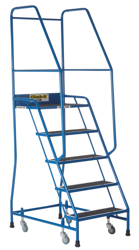 Climb-It 5 Tread Weight Reactive Steel Step with Anti-Slip Treads