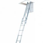 2 section aluminium loft ladders | Manufactured by Werner