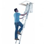 3 section aluminium loft ladders | Manufactured by Werner