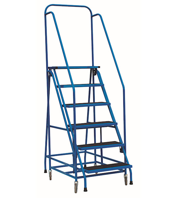 Easy action steel mobile safety step