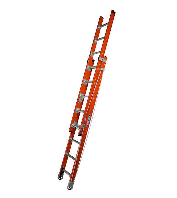 werner heavy duty fibreglass extension ladder standard