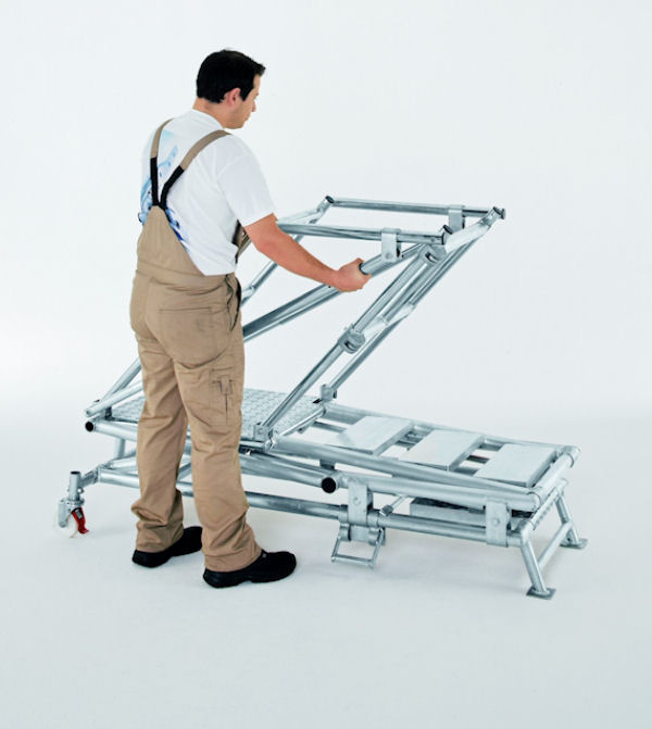 zarges zap 3 adjustable podium step folded