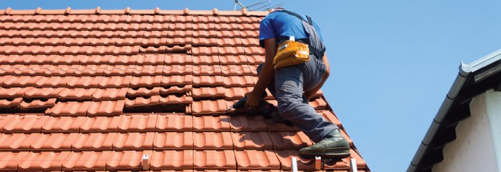 man roofing