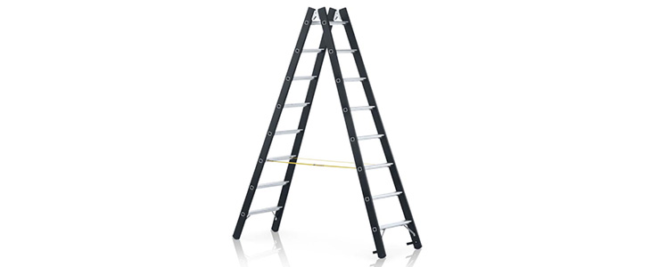 zarges z600 heavy duty double sided stepladder