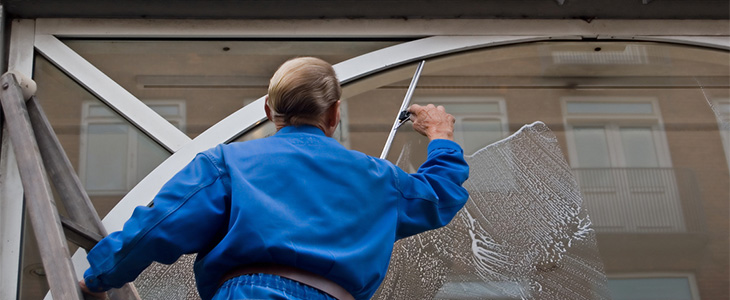 Access equipment for window cleaners